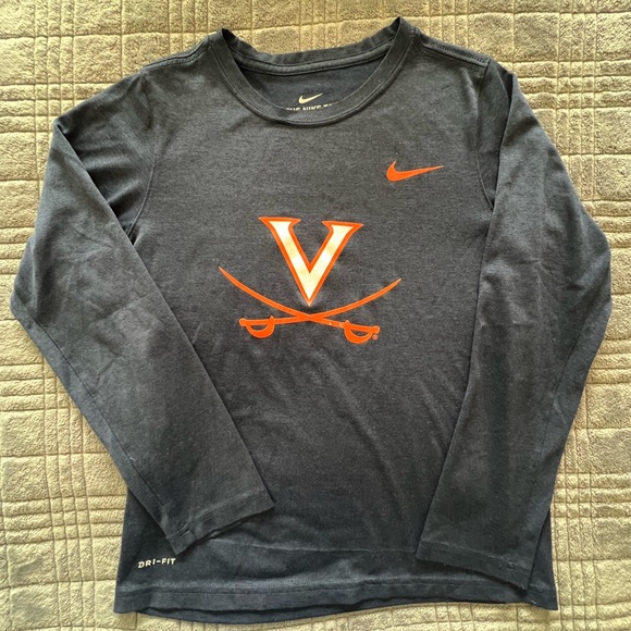 UVA Nike long sleeved dri-fit tshirt, Youth M - Picture 1 of 4